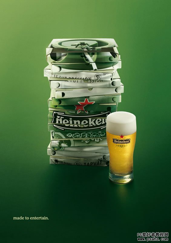 Heineken喜力啤酒创意广告设计作品 PS作品欣赏