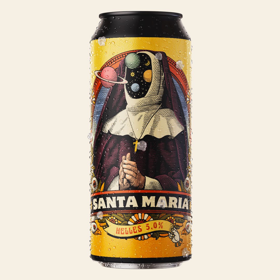 欣赏国外设计师Santa Maria精酿啤酒包装设计作品欣赏。