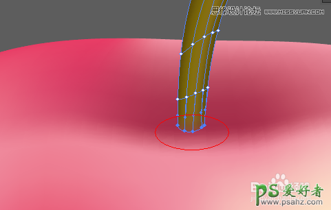 利用Illustrator网格工具打造可爱的苹果失量图，逼真的红苹果