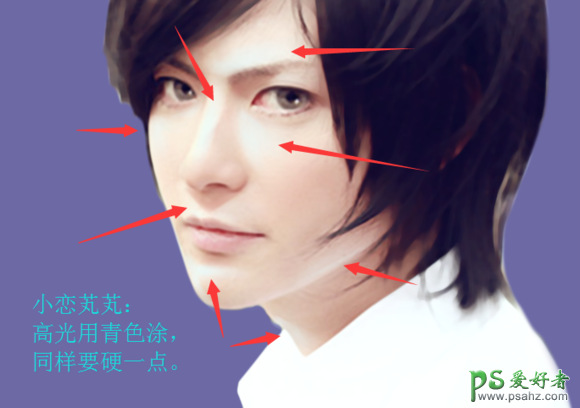 PS转手绘教程：结合SAI软件给漂亮的男生帅哥照片制作成仿手绘效