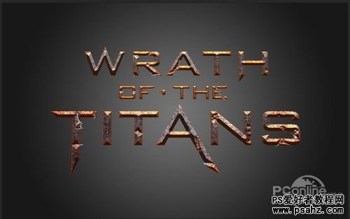 PS设计诸神之怒（Wrath of the Titans）》电影海报文字特效