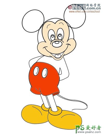 PS鼠绘教程：制作超级可爱的卡通米老鼠形象