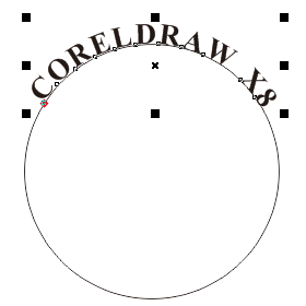 CorelDRAW文字处理技巧教程：学习制作环绕圆形的路径文字效果。