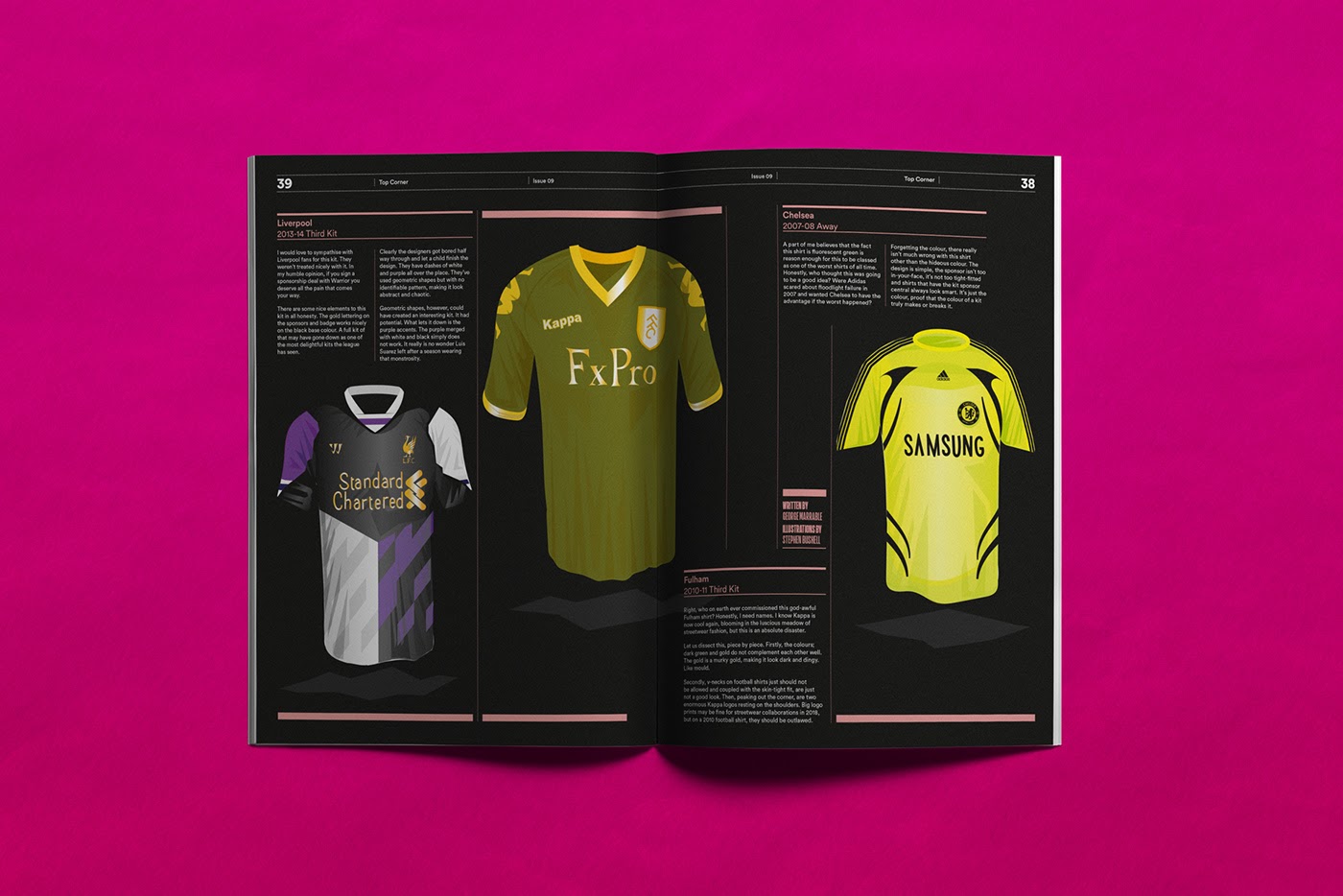 时尚经典的足球杂志版面设计作品欣赏。