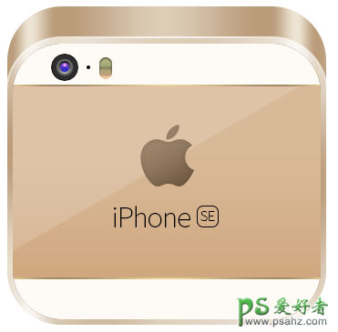Ps ICON图标制作：学习用CC2015绘制漂亮质感的iPhoneES手机图标