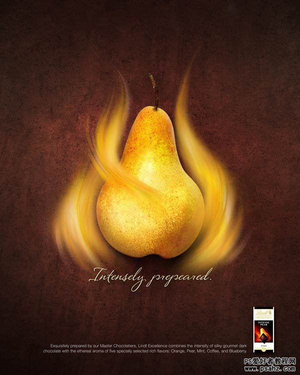 绚彩的水果平面广告设计作品 PS作品欣赏