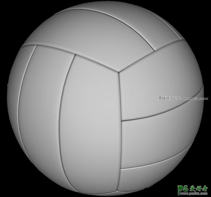 Maya建模教程：制作一个真实质感的排球模型图，学习球体模型创建