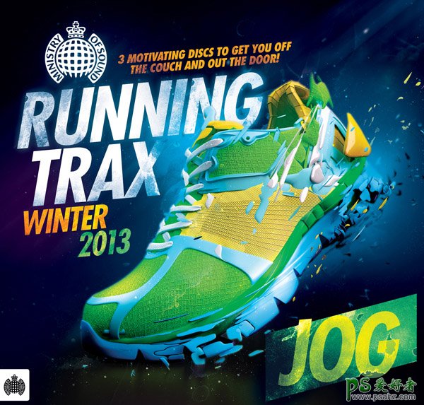 欣赏一组国外设计师关于冬季运动鞋动感海报设计作品