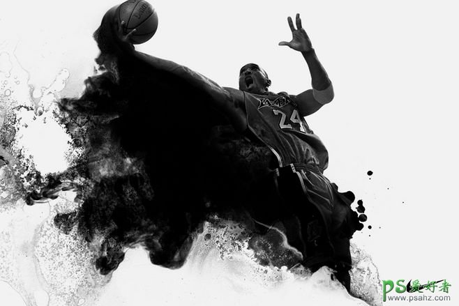 NBA明星人像海报设计作品 一组创意烟雾效果的NBA球星海报