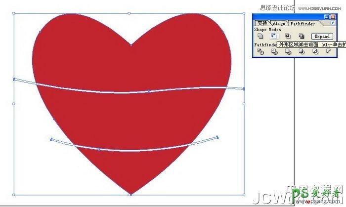 Illustrator手绘创意的情人节心形插画图片-情人节心形图案制作