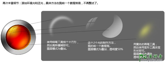 PS按扭制作教程：设计大气漂亮的红宝石按扭，网页按扭设计教程