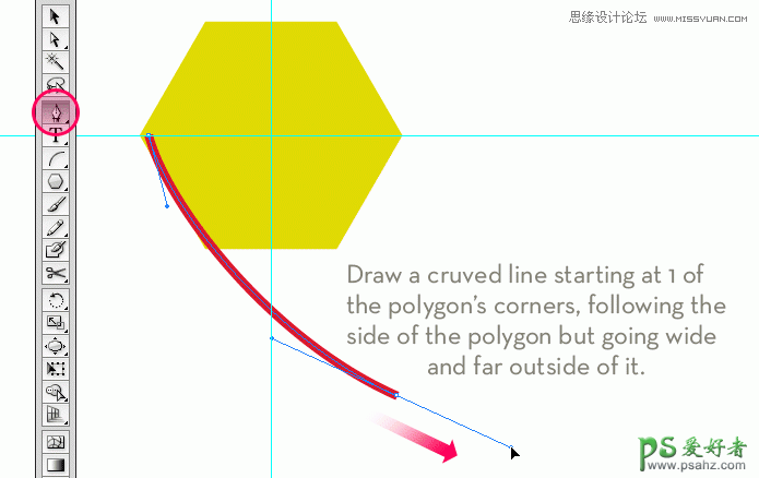 Illustrator手绘漂亮的快门形状标志失量图素材教程