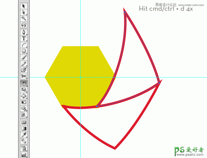 Illustrator手绘漂亮的快门形状标志失量图素材教程