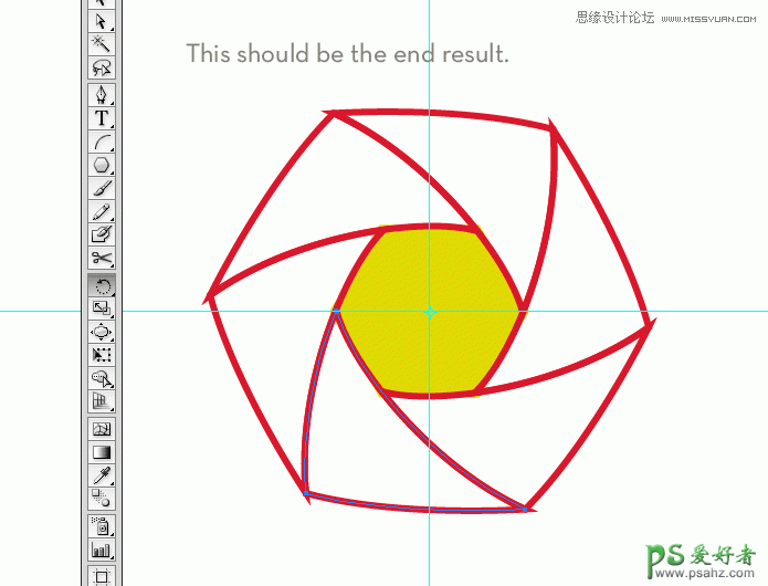 Illustrator手绘漂亮的快门形状标志失量图素材教程