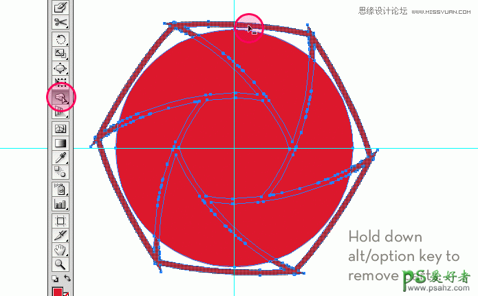 Illustrator手绘漂亮的快门形状标志失量图素材教程