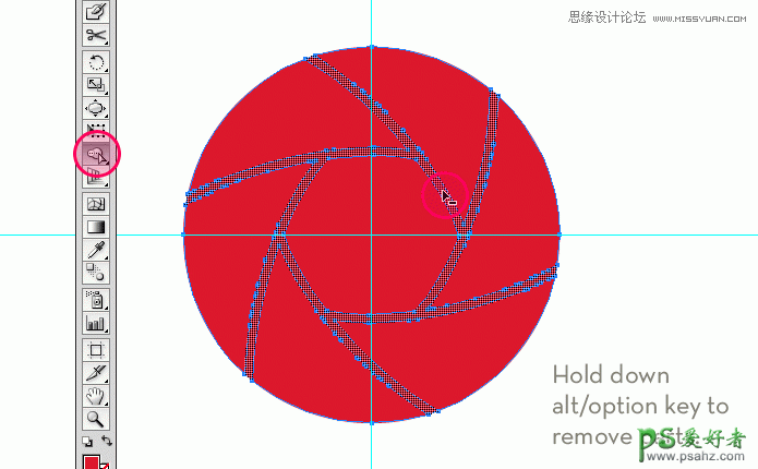 Illustrator手绘漂亮的快门形状标志失量图素材教程