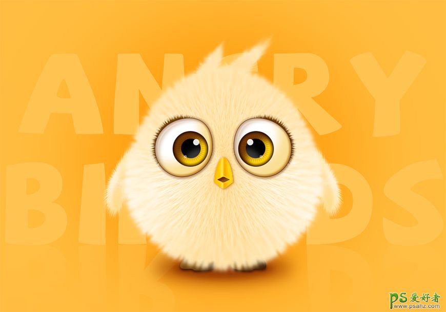 超萌的小黄鸟 Photoshop结合AI软件绘制可爱的小黄鸟卡通头像