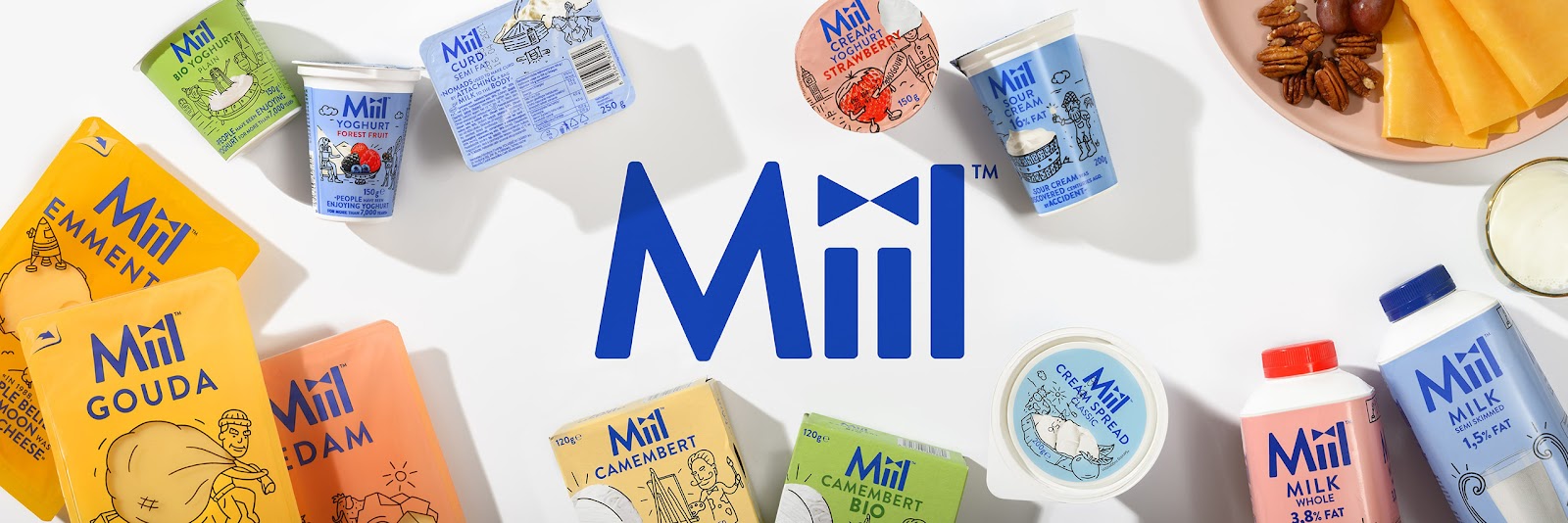 国外精美的Miil乳制品包装设计作品欣赏。