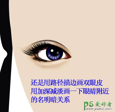 PS鼠绘教程：手绘秋季风景照中的古典美女失量图片