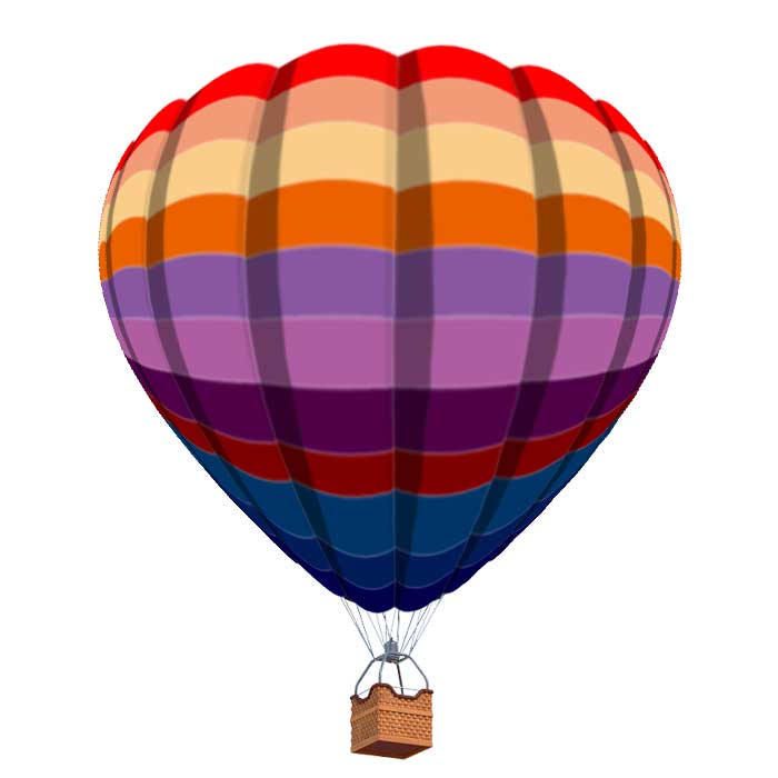 热汽球素材图片 Photoshop手工制作漂亮的热气球失量图