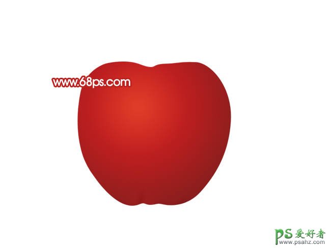 PS实例教程：制作一个可口的红富士苹果素材图片