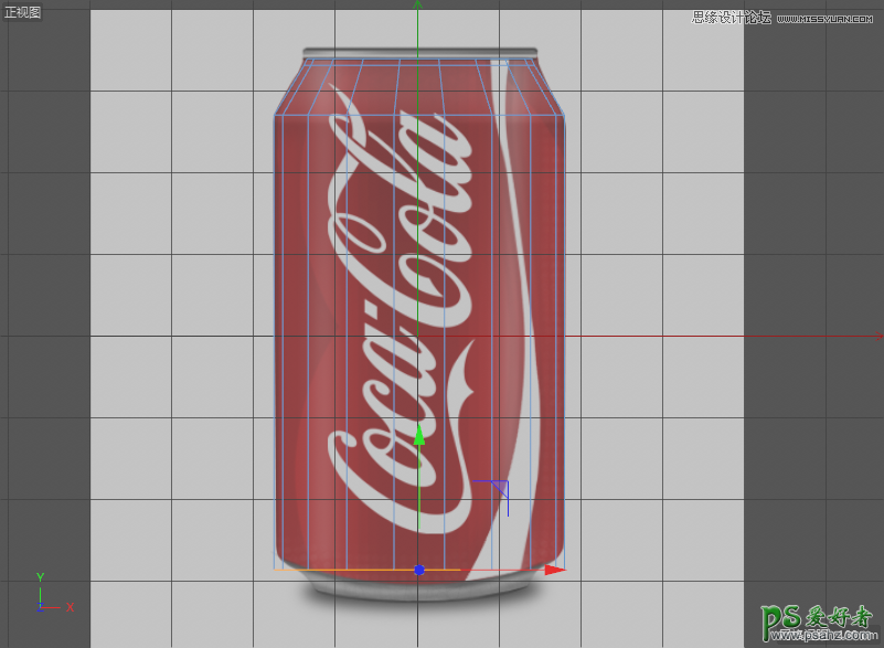 C4d建模教程：学习制作可口可乐模型，逼真的可口可乐易拉罐模型