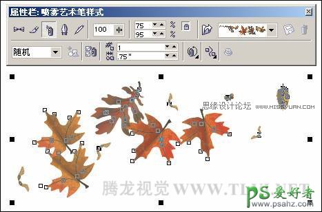 CorelDRAW画笔工具使用教程：学习软件中的艺术笔工具怎么用