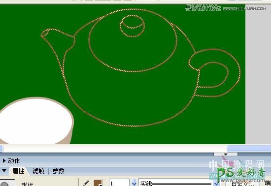 Flash动画教程：学习制作悠闲自在的喝茶动画图片