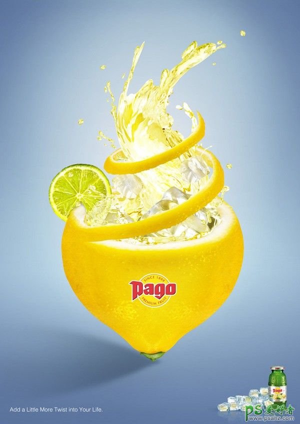 设计精彩的饮料平面广告作品，创意饮料广告海报宣传设计。