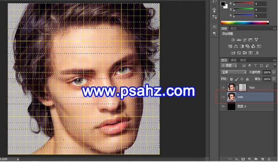 PS人脸特效图片制作教程：给帅哥人脸面部制作出霸气的编织效果