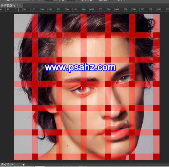 PS人脸特效图片制作教程：给帅哥人脸面部制作出霸气的编织效果