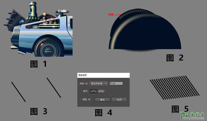 PS结合AI工具制作个性的汽车插画，复古风格越野车创意插画图片。