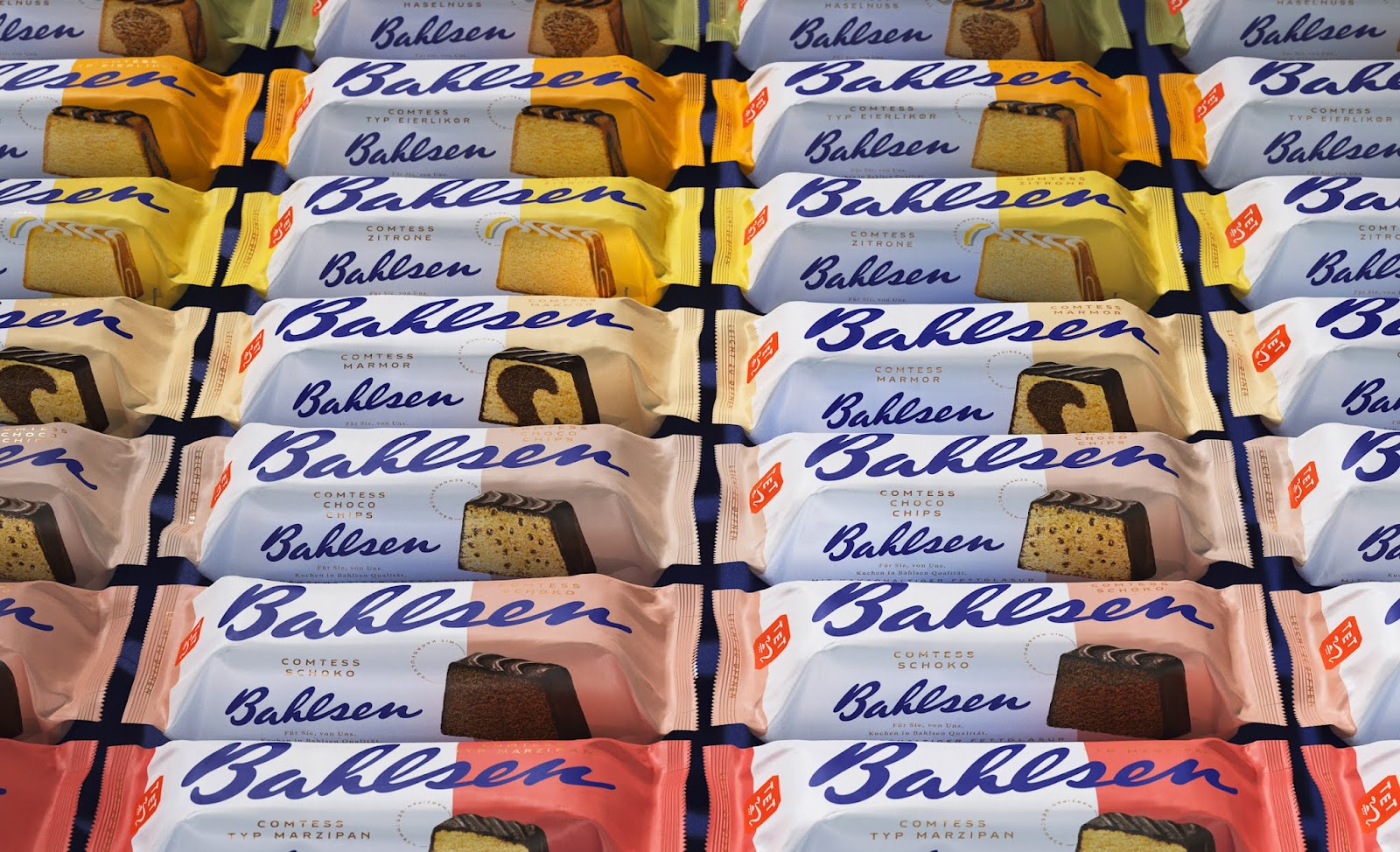 国外精美的饼干包装盒设计作品，Bahlsen饼干包装设计。