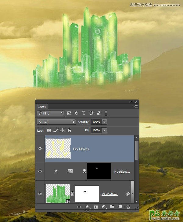 Photoshop设计唯美风格的绿野仙踪电影海报，唯美意境的电影海报