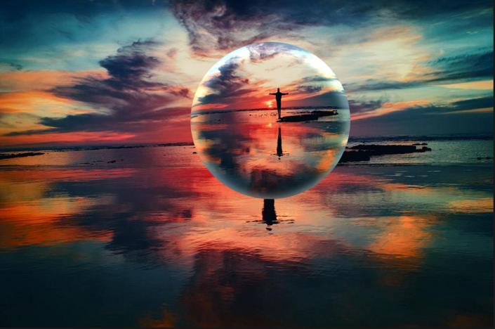 怎么ps球形照片：利用滤镜中的球面化制作水晶球特效照片。