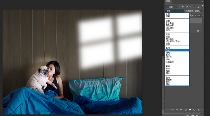 PS室内光影怎么做？学习给室内美女艺术照制作出氛围感光影效果。