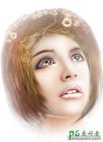 漂亮的美女头像制作教程 PS鼠绘教程 给制性感漂亮MM的头像