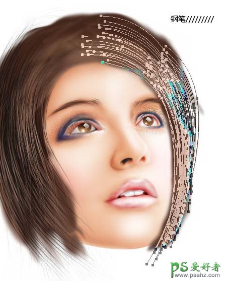 PS鼠绘教程：给制性感漂亮MM的头像，漂亮的美女头像制作教程