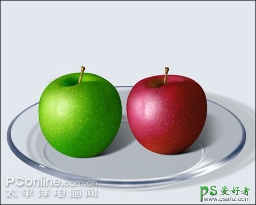 制作漂亮逼真的手绘苹果失量图片素材 PS鼠绘教程