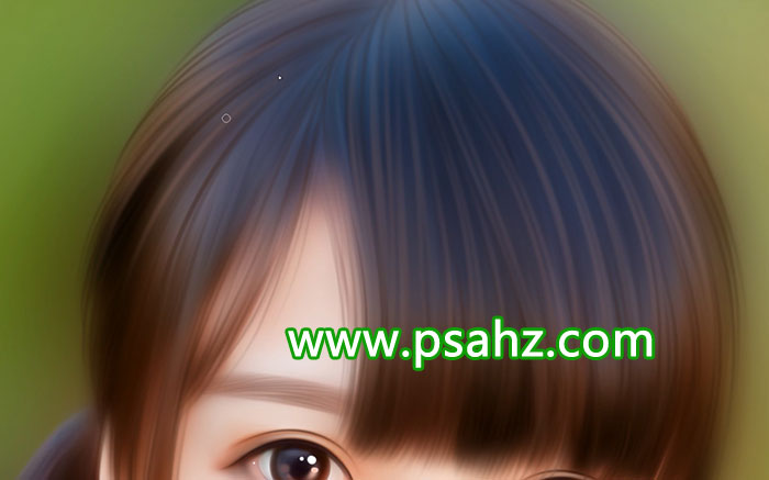 PS结合painter sai软件给清纯美女外景照制作成手绘炫彩风格