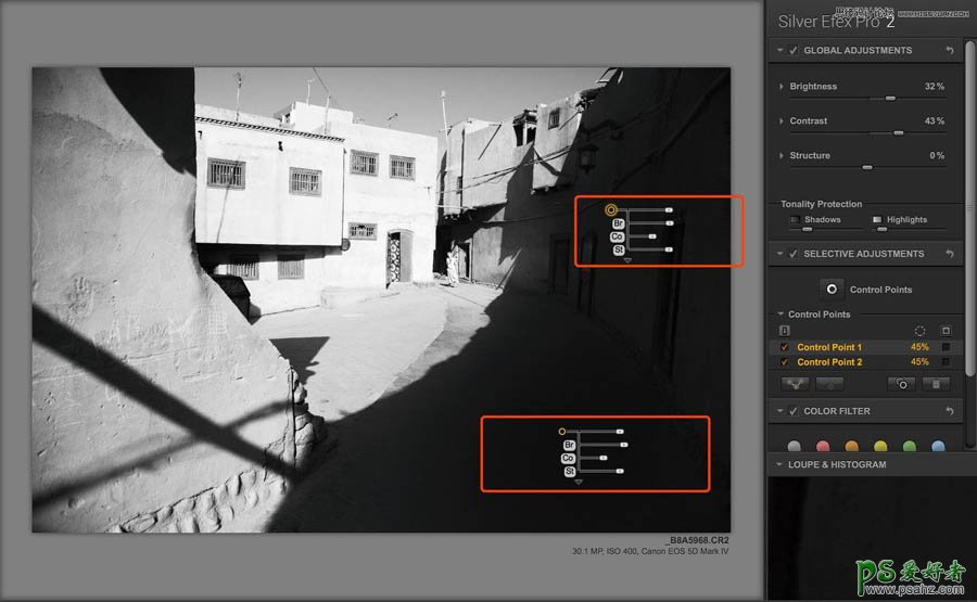 PS后期技巧教程：详细讲解Silver Efex Pro 2滤镜制作黑白照片