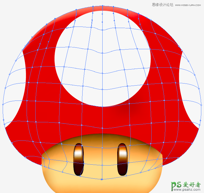 Illustrator实例教程：绘制立体风格的蘑菇失量图，超级马利蘑菇