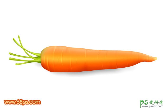 photoshop鼠绘漂亮的卡通效果胡萝卜素材图片