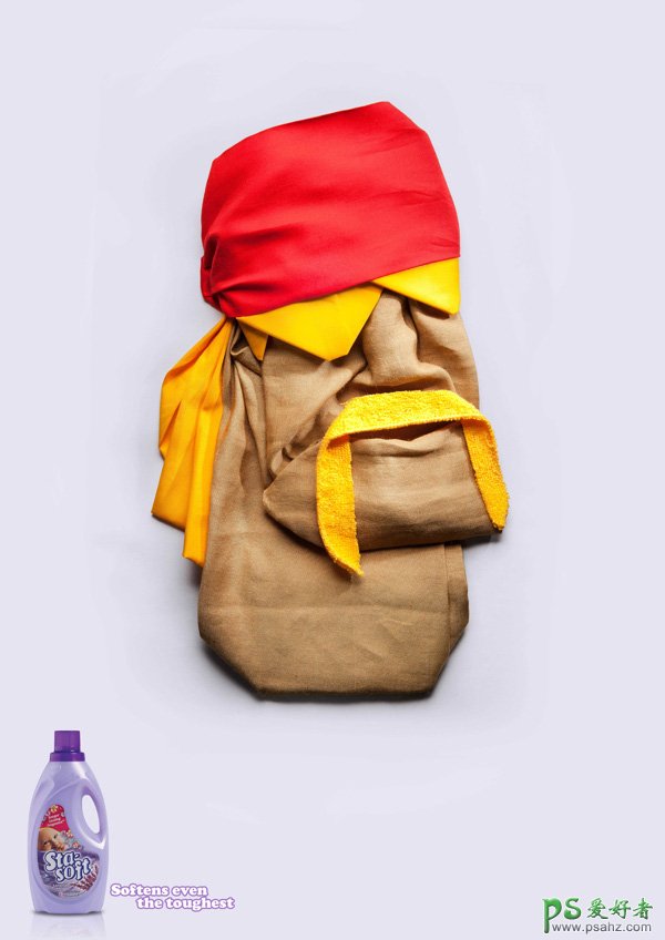 洗衣液创意广告设计作品欣赏，洗衣液平面广告设计-儿童洗衣液广