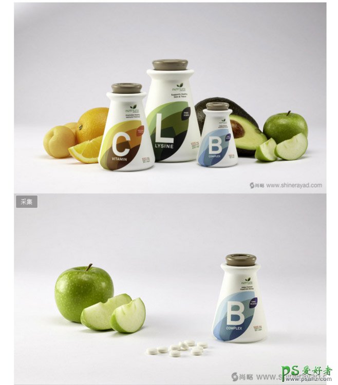 保健品包装设计作品 大气简洁风格的保健品宣传广告作品