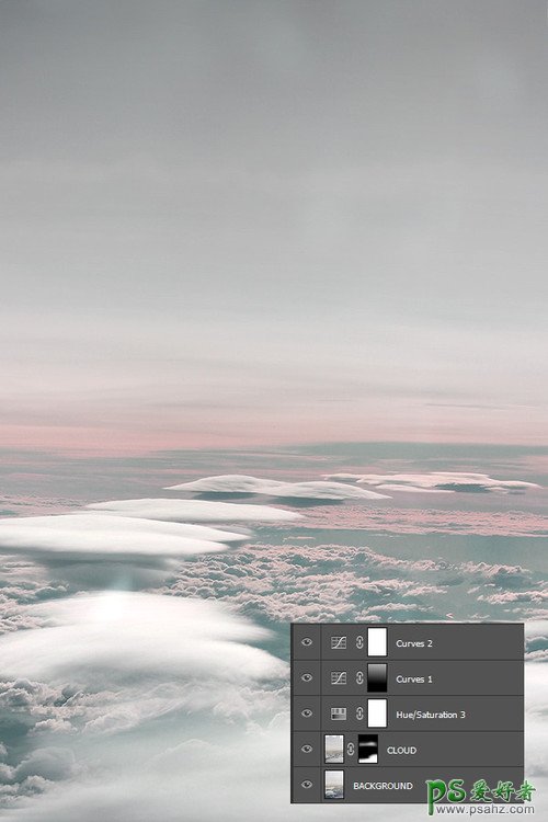 Photoshop特效照片制作实例：设计一张超梦幻的云端特效图片