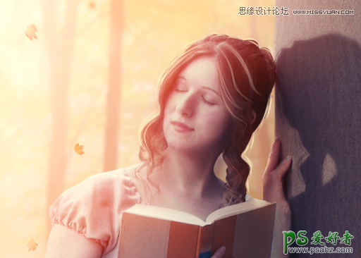 PS人物合成实例教程：创意合成梦幻意境森林中的唯美少妇效果图