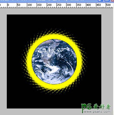 PS动画图片制作教程：设计一款炫酷效果的地球闪动GIF动画图片