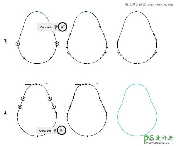 Illustrator手绘切开的鸭梨失量图，立体逼真的鸭梨失量图片素材