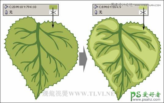 CorelDRAW绘制漂亮的绿色森林卡通风景图片，绿色树林场景图片